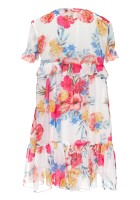 Szyfonowa drukowana sukienka dziewczęca. jpg