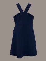 Granatowa sukienka ze skośnymi szelkami.jpg