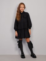 Czarna, koszulowa sukienka z kieszonkami.jpg