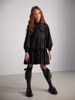 Czarna, koszulowa sukienka z kieszonkami.jpg