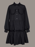 Czarna, koszulowa sukienka z kieszonkami.jpg