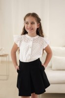 Czarna spódnica z kontrafałdami