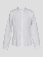 Biała koszula dopasowana zaszewkami
