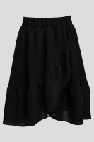 Czarna spódnica ze zwiewnej tkaniny